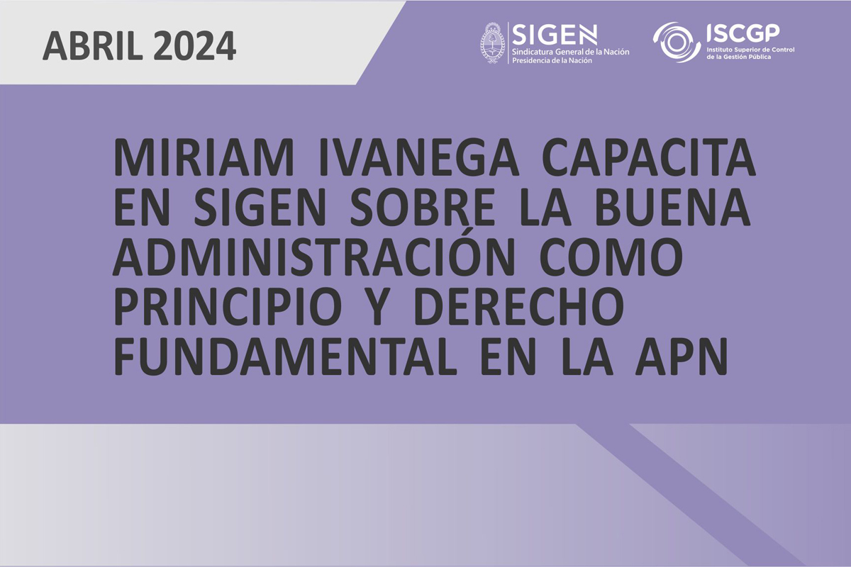 La buena administración como principio fundamental en la APN 