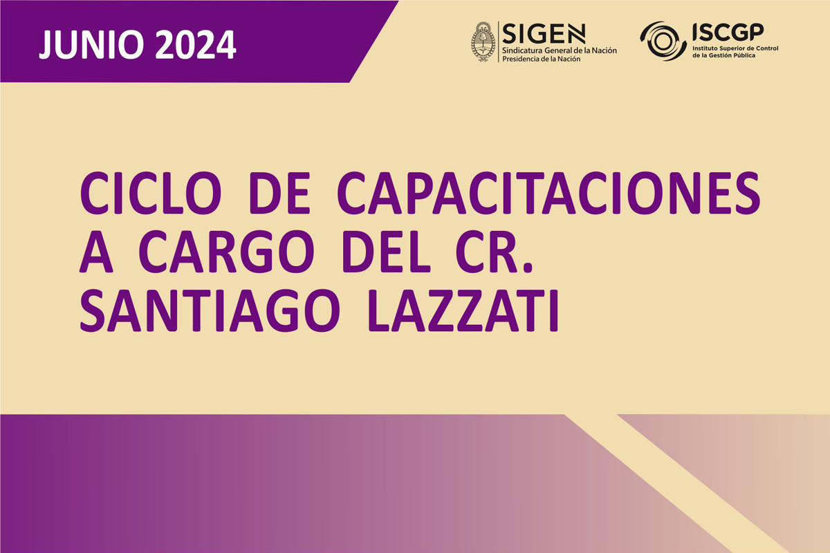 el Cr. Lazzati capacita en SIGEN