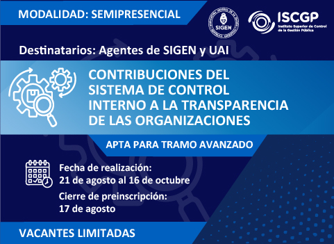 EContribuciones del Sistema de Control Interno a la transparencia de las organizaciones.