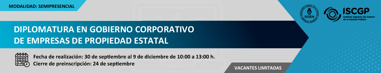 Diplomatura en Gobierno Corporativo de Empresas de Propiedad Estatal